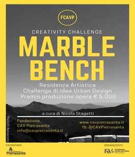 Marble Bench: creativity challenge per artisti