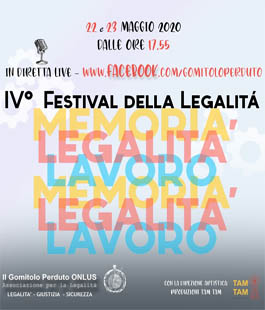 IV Festival della Legalità in diretta Facebook