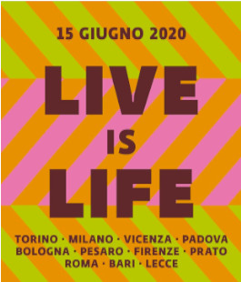 Live is Life, l'evento nazionale che celebra il ritorno della musica dal vivo in Italia