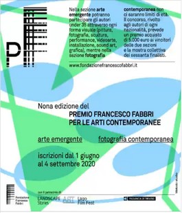 Al via il Premio Francesco Fabbri dedicato ad arte e fotografia