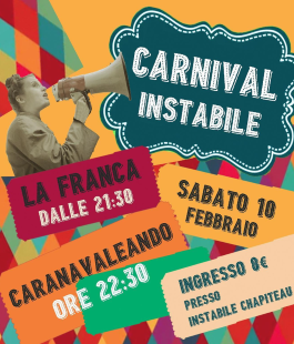 "Carnival Instabile": musica, sfilata e contest in maschera all'Instabile Chapiteau di Firenze