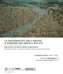 "La matematica dell'abaco a Firenze", conferenza per il centenario dell'Ateneo