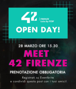 Open Day alla scuola gratuita di coding 42 Firenze in Oltrarno