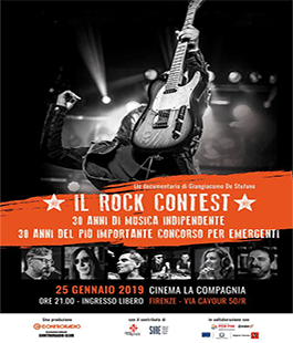 "Il Rock Contest: 30 anni di musica indipendente" di G. De Stefano al Cinema La Compagnia