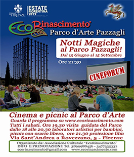 Estate Fiorentina: cinema e picnic sotto le stelle al Parco d'Arte Pazzagli di Firenze
