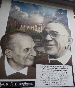 murale in memoria di Giorgio La Pira e Mario Fabiani